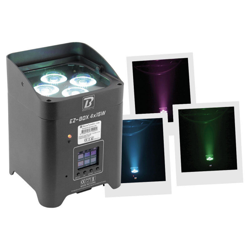 Par LED Batterie 4X15 W BOOMTONE DJ