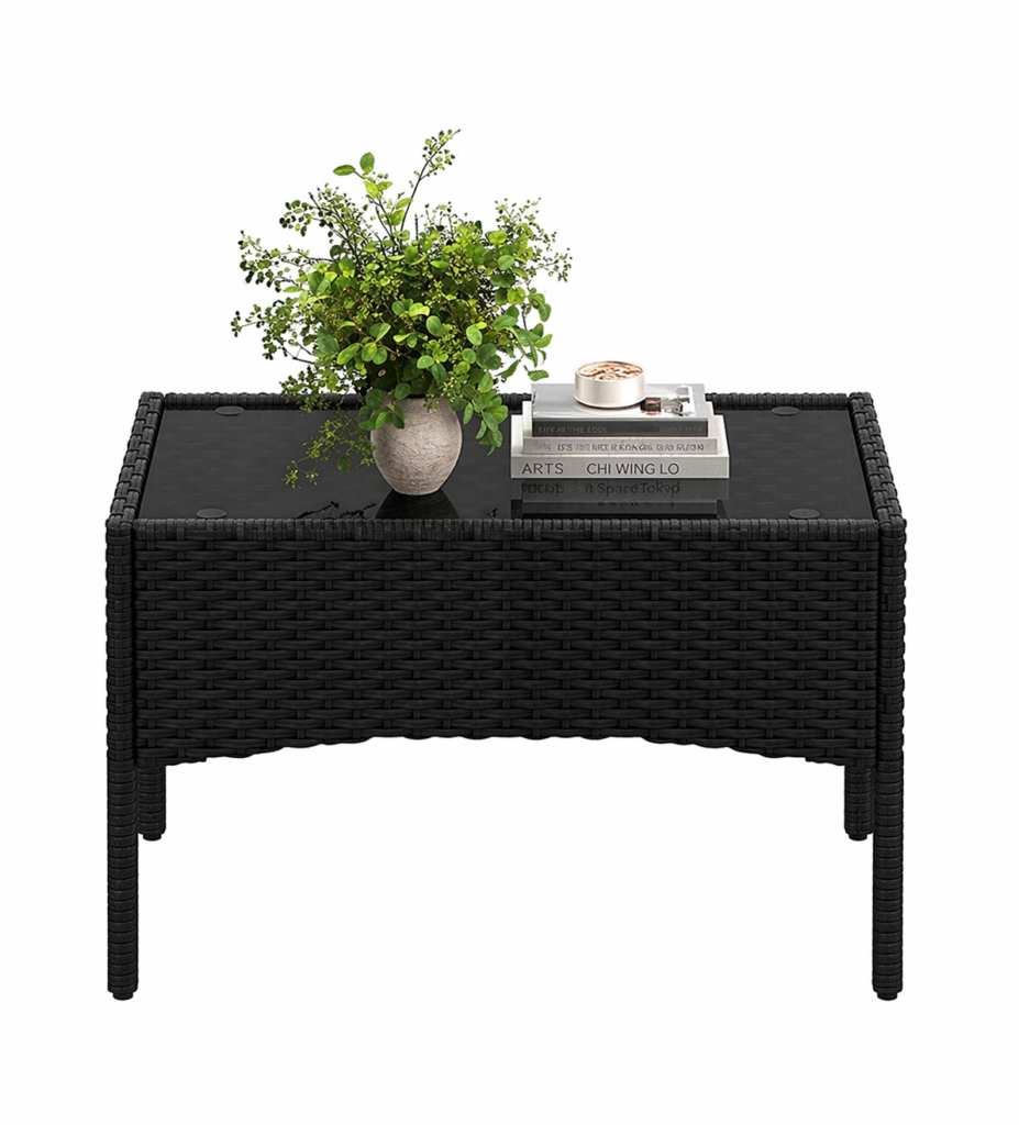 Table basse Jardin Tressé Noir